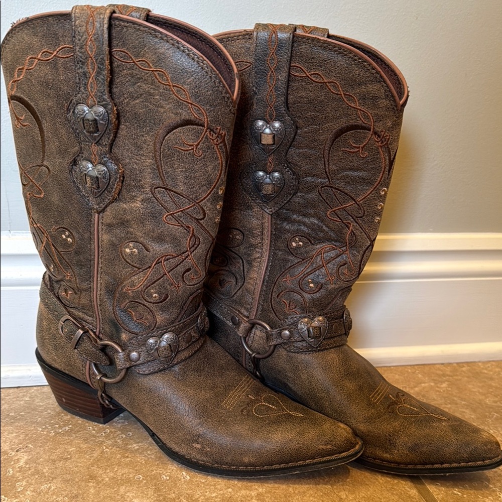 EUC Durango Crush cowboy boots